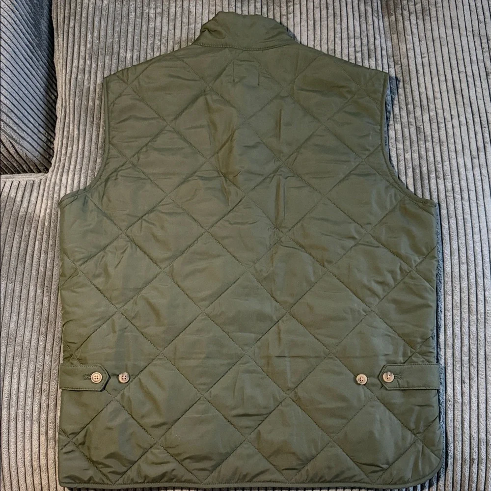 J. Crew Men's Green Quilted Vest - Picture 2 of 4